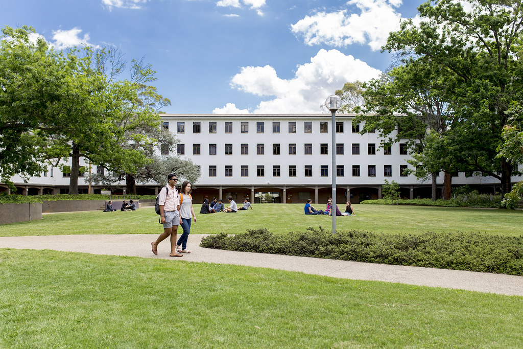 Two students walking