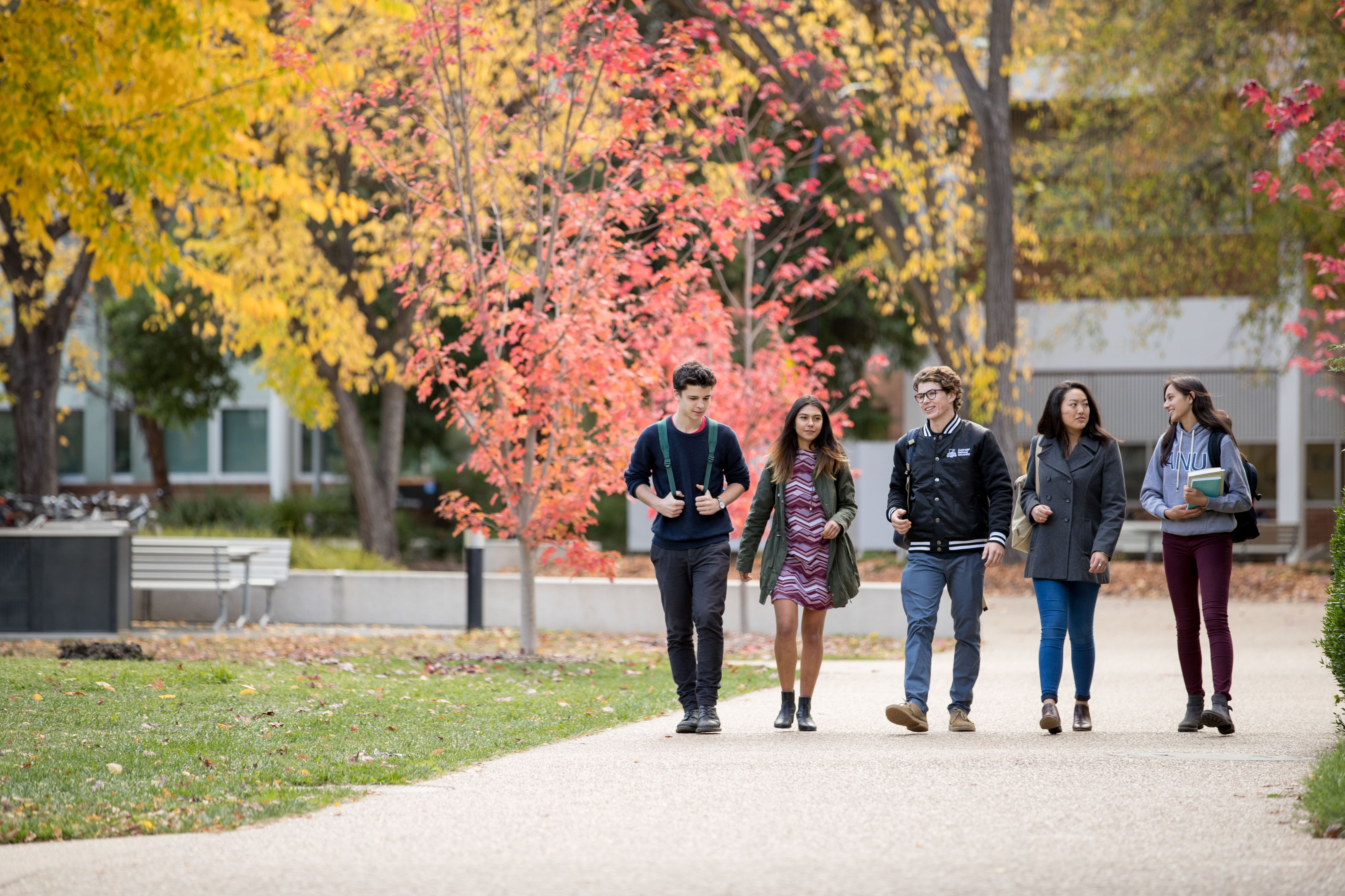 Students on campus