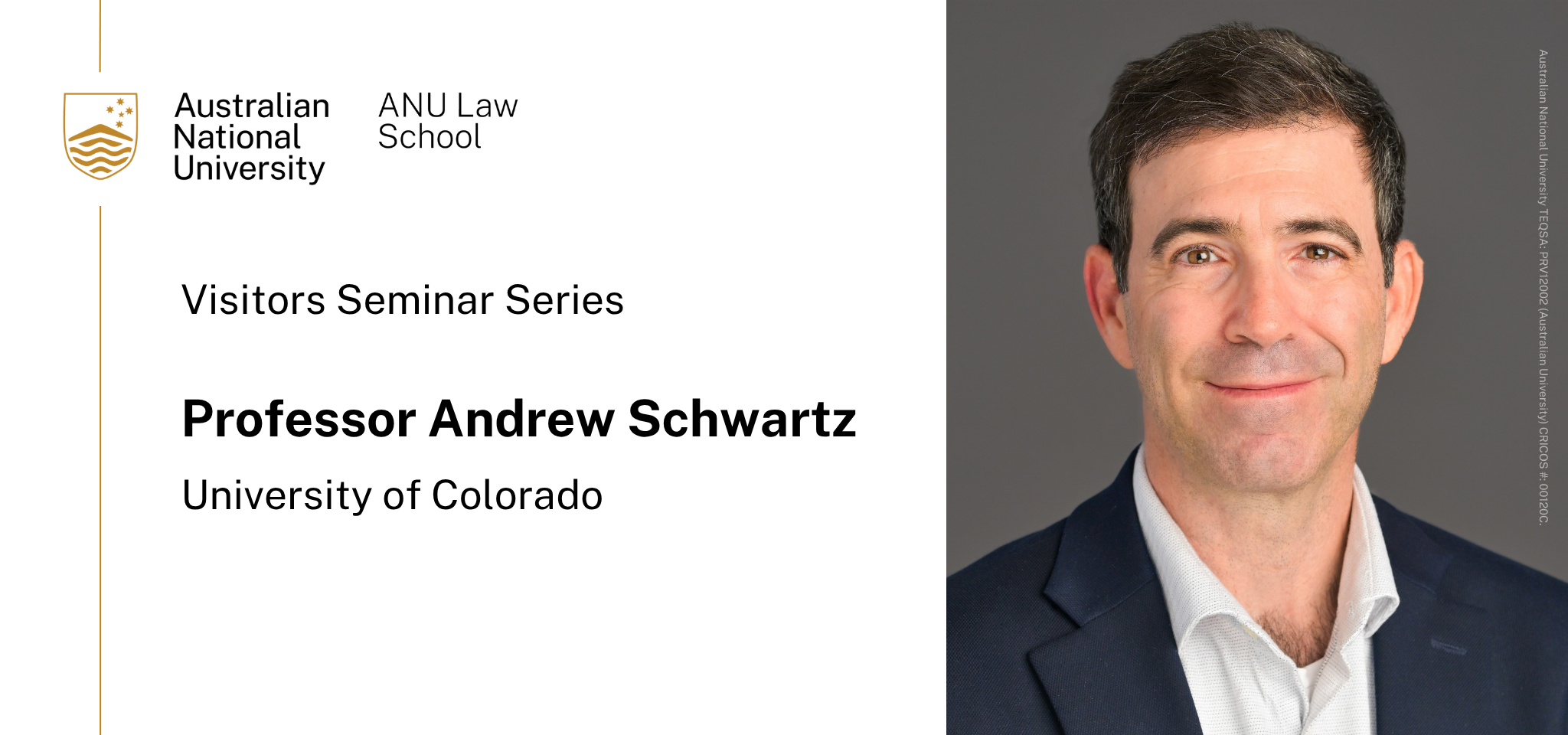 Professor Andrew Schwartz, ANU Law Visitors Seminar