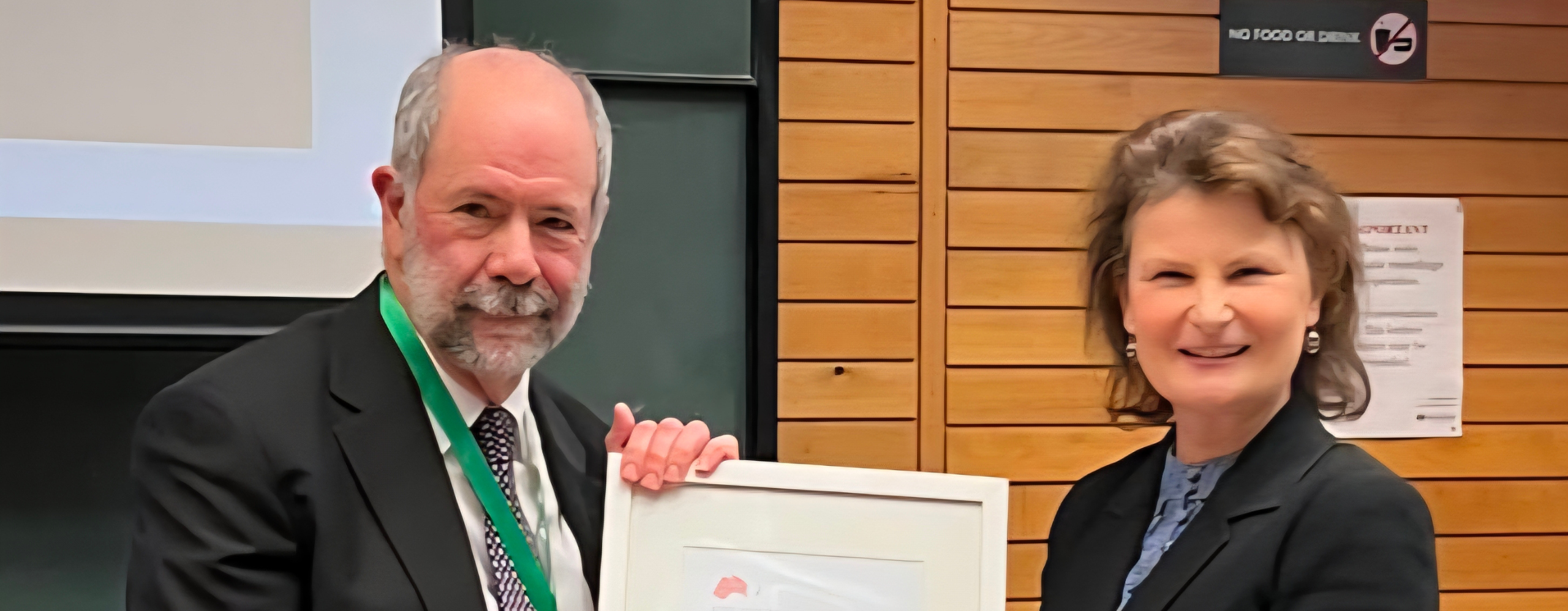 Professor Donald Rothwell with President of ANZSIL, Professor Alison Duxbury
