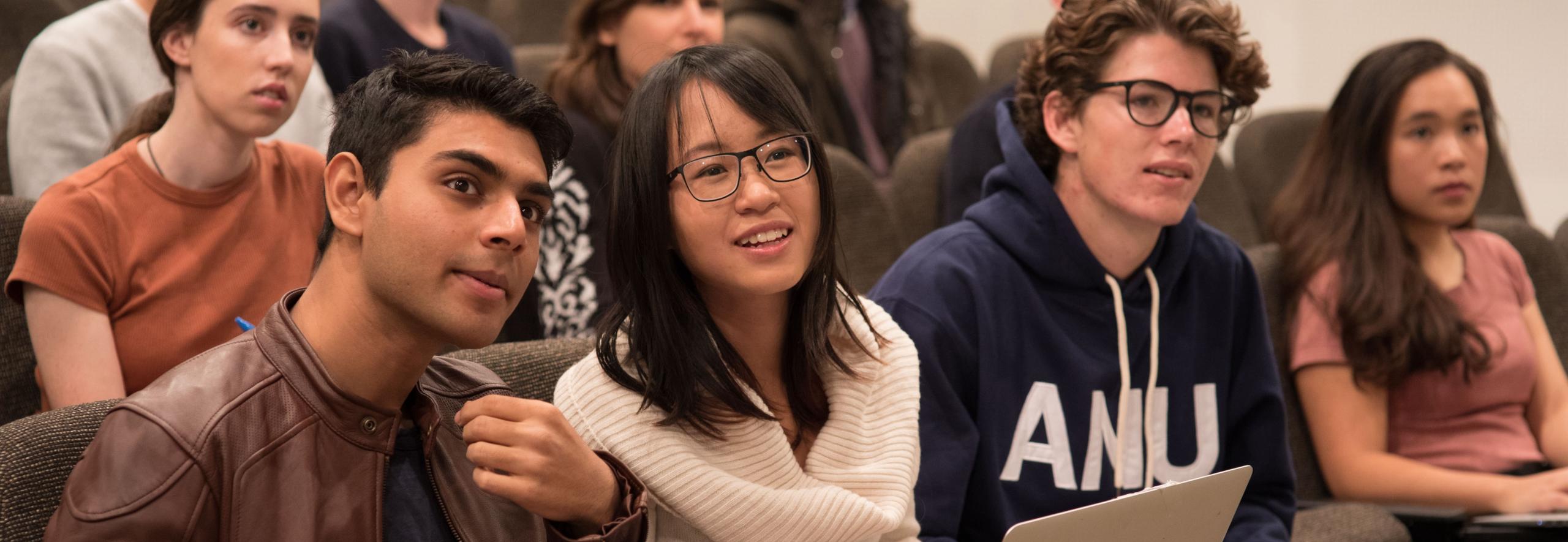 Group of students in lecture theatre