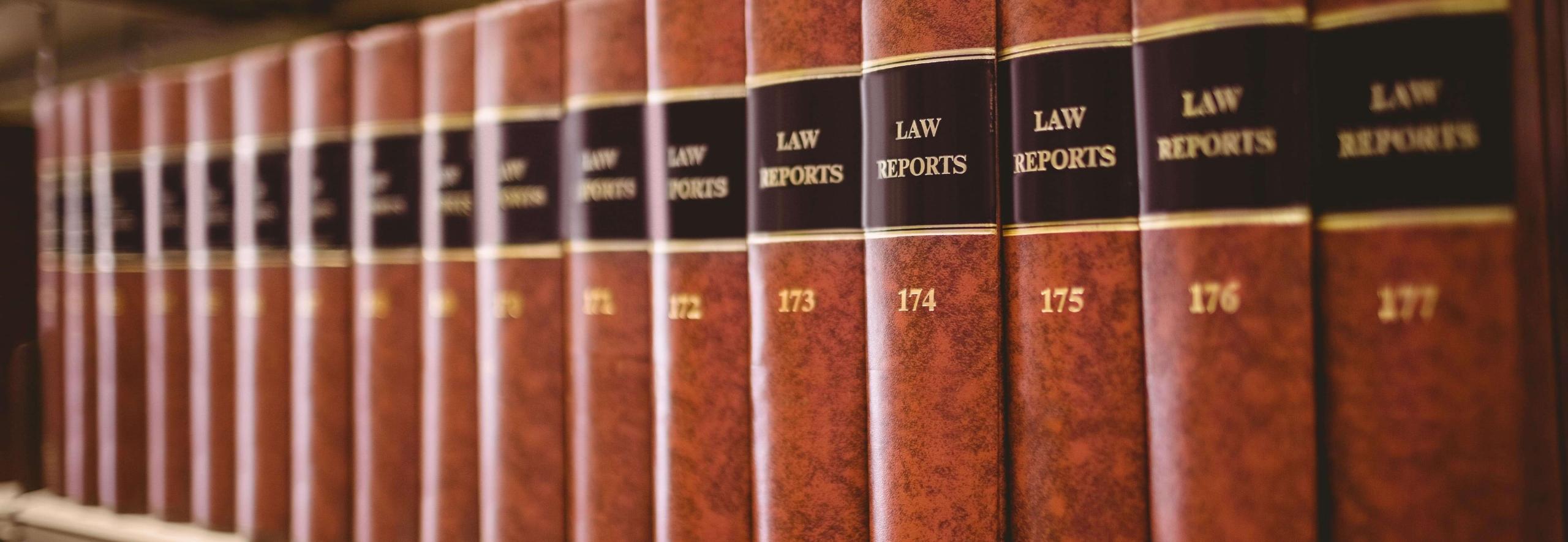 Shelf of law reports