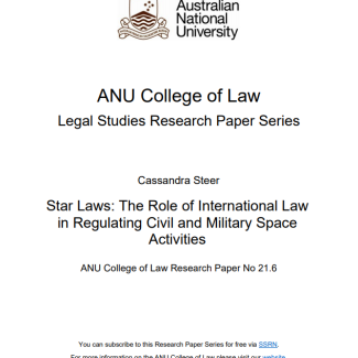 Star Laws: The Role of International Law in Regulating Civil And Military Space Activities