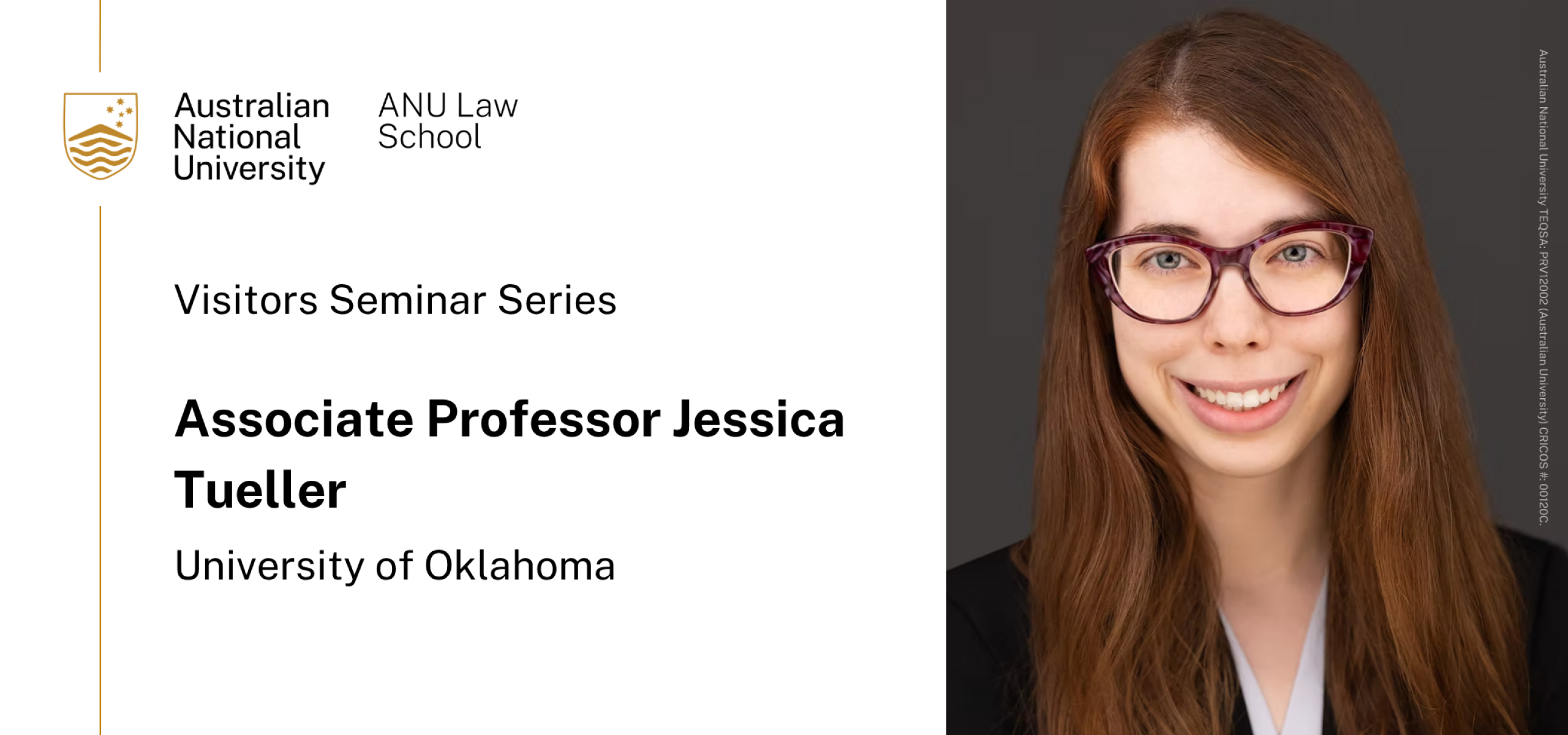 Associate Professor Jessica Tueller, ANU Law Visitors Seminar